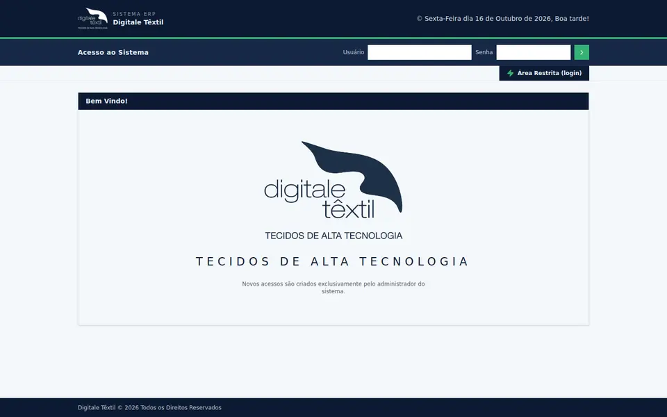 Prévia de ERP Digitale